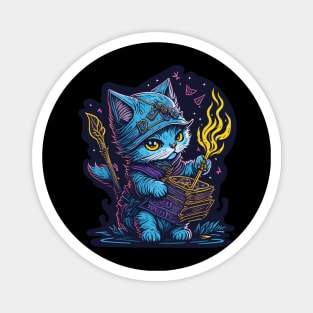 Kitten Wizard III Magnet